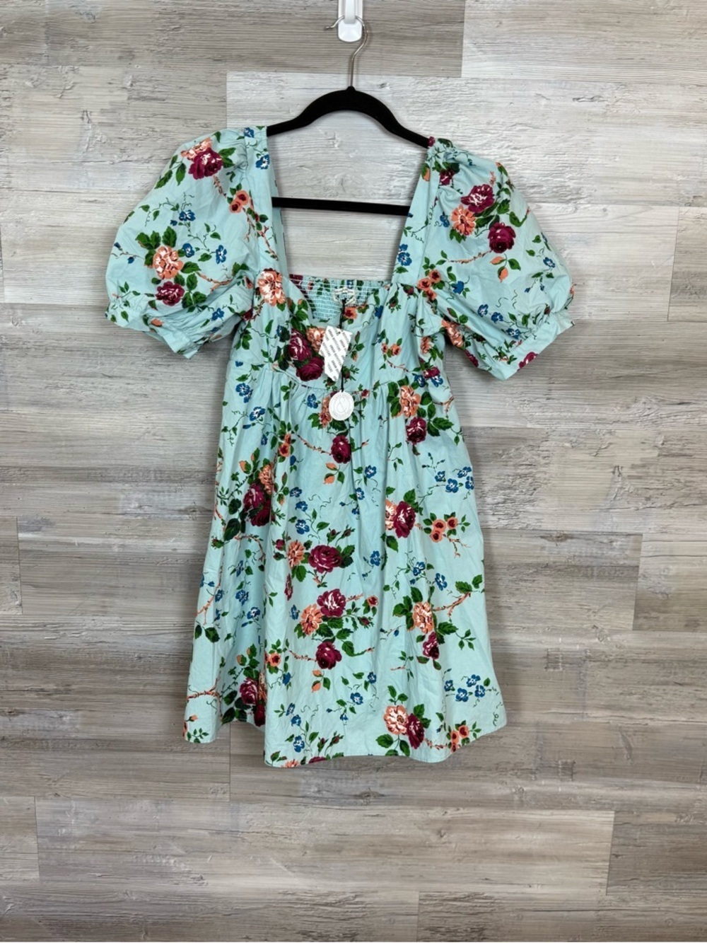Laura Ashley x Urban Outfitters Floral Puff Sleeve Mini Dress - Picture 11 of 11